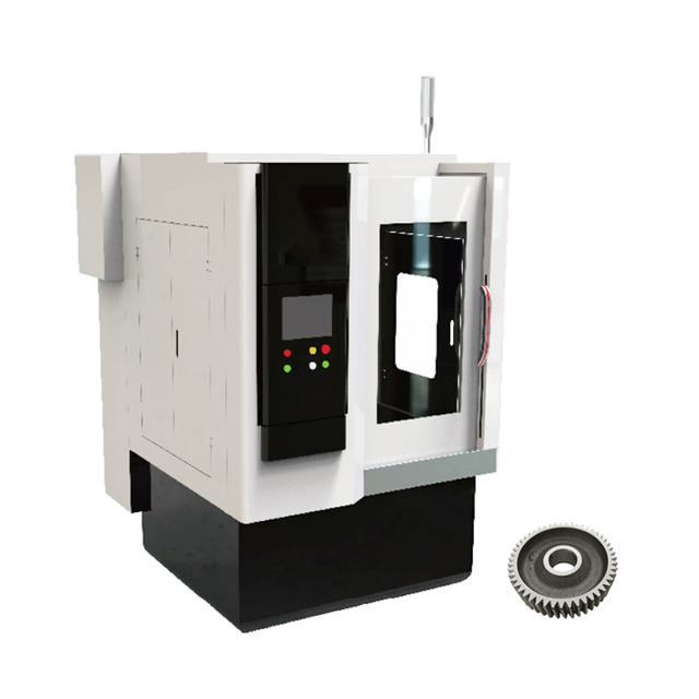 Máquina de chanfro redonda de engrenagem horizontal CNC com escova 